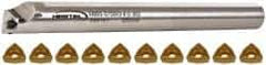 Hertel - 0.8" Min Bore Diam, Indexable Boring Bar - Through Coolant - Exact Tool & Supply