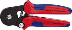 Knipex - 7-1/8" OAL Crimping Pliers - Plastic PVC Handle - Exact Tool & Supply