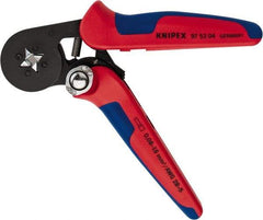 Knipex - 7-1/8" OAL Crimping Pliers - Plastic PVC Handle - Exact Tool & Supply