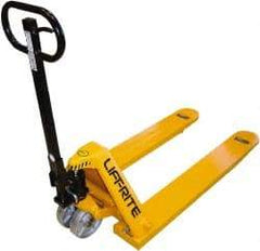Lift-Rite - 8,000 Lb Capacity, 8" Lift Industrial Pallet Truck - 3-1/4" Min Lift Height, 48" Fork Length x 7" Fork Width, 27" Overall Width - Exact Tool & Supply
