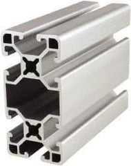 80/20 Inc. - 72 Inches Long x 1-1/2 Inches Wide x 3 Inches High, T Slotted Aluminum Extrusion - 1.325 Square Inches, Clear Anodized Finish - Exact Tool & Supply