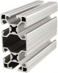 80/20 Inc. - 145 Inches Long x 1-1/2 Inches Wide x 3 Inches High, T Slotted Aluminum Extrusion - 1.3396 Square Inches, Clear Anodized Finish - Exact Tool & Supply