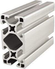80/20 Inc. - 72 Inches Long x 1-1/2 Inches Wide x 3 Inches High, T Slotted Aluminum Extrusion - 1.695 Square Inches, Clear Anodized Finish - Exact Tool & Supply