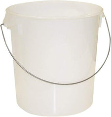 Rubbermaid - Round, Clear Polypropylene Food Storage Container - 14" High x 13.1" Wide - Exact Tool & Supply