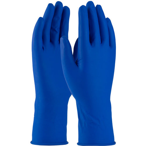 ‎62-327PF/M Disposable Gloves - Ambi-Thix Medical Disposable Latex - Blue 13 Mil Powder Free - Textured - Exact Tool & Supply