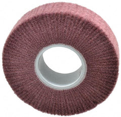 3M - 8" Diam Aluminum Oxide Finishing Flap Wheel - 3" Hole, 2" Wide, Density 3, Nonwoven, Fine Grade, 3,200 Max RPM - Exact Tool & Supply