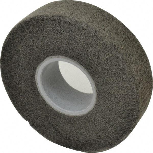 3M - 8" Diam Silicon Carbide Finishing Flap Wheel - 3" Hole, 2" Wide, Density 5, Nonwoven, Fine Grade, 3,200 Max RPM - Exact Tool & Supply
