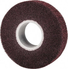 3M - 8" Diam Aluminum Oxide Finishing Flap Wheel - 3" Hole, 2" Wide, Density 5, Nonwoven, Medium Grade, 3,200 Max RPM - Exact Tool & Supply