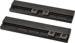 Mitee-Bite - 2 Piece, 5-3/4 x 1-1/4" Magnetic Chuck Gripping Rails - 0.58" High, Carbon Steel, Black Oxide Finish - Exact Tool & Supply