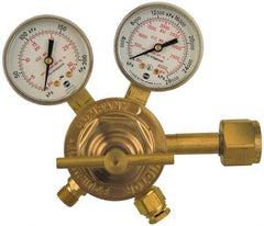 Victor - 540 CGA Inlet Connection, Male Fitting, 125 Max psi, Air & Oxygen Welding Regulator - 9/16-18 Thread - Exact Tool & Supply