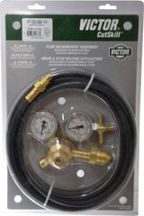 Victor - 8 to 25 SCFH SCFM Flow Range, 580 CGA Inlet Connection, Argon/Carbon Dioxide Welding Regulator - Exact Tool & Supply