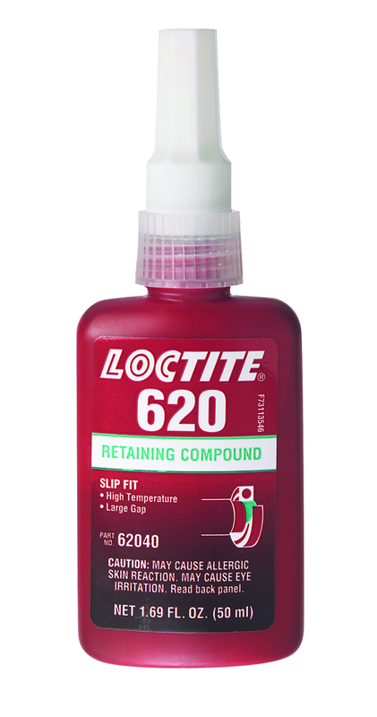 620 Retaining Compound; Slip Fit; High Strength; High Temperatures -50 ml - Exact Tool & Supply