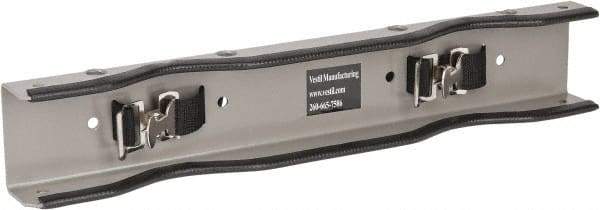 Vestil - 23-3/4" Long x 2-3/8" Wide x 4-1/8" High, Gas Cylinder Wall Bracket - Holds 2 Cylnders, Fits 4, 5, 6, 7, 8, 9, 10, 11, 12" Diameter Cylinders - Exact Tool & Supply