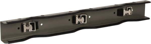 Vestil - 36" Long x 2-3/8" Wide x 4-1/8" High, Gas Cylinder Wall Bracket - Holds 3 Cylnders, Fits 4, 5, 6, 7, 8, 9, 10, 11, 12" Diameter Cylinders - Exact Tool & Supply