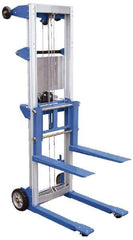 Vestil - 500 Lb Capacity, 47" Lift Height, Standard Base Manually Operated Lift - Exact Tool & Supply