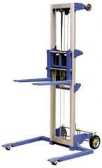 Vestil - 350 Lb Capacity, 118" Lift Height, Straddle Base Manually Operated Lift - Exact Tool & Supply