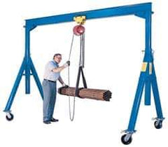 Vestil - 4,000 Lb Load Capacity, Steel Gantry Crane - 15' Span - Exact Tool & Supply