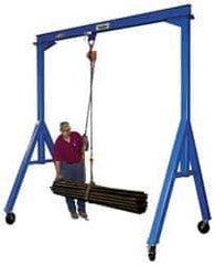 Vestil - 10,000 Lb Load Capacity, Steel Gantry Crane - 15' Span - Exact Tool & Supply