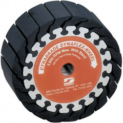 Dynabrade - 2" Wide x 5" Diam, Expander Wheel Spiral Band Drum - 5,000 RPM - Exact Tool & Supply