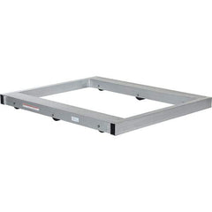 Vestil - 4,000 Lb Capacity Aluminum Pallet Dolly - 48" Long x 40" Wide x 4-1/4" High, 3" Wheels - Exact Tool & Supply