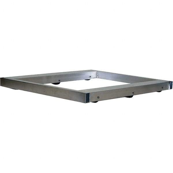 Vestil - 6,000 Lb Capacity Aluminum Pallet Dolly - 42" Long x 42" Wide x 4-1/4" High, 3" Wheels - Exact Tool & Supply