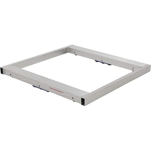 Vestil - 8,000 Lb Capacity Aluminum Pallet Dolly - 48" Long x 48" Wide x 4-1/4" High, 3" Wheels - Exact Tool & Supply