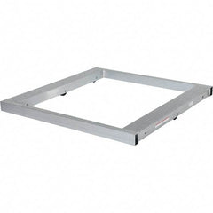Vestil - 4,000 Lb Capacity Aluminum Pallet Dolly - 48" Long x 48" Wide x 4-1/4" High, 3" Wheels - Exact Tool & Supply