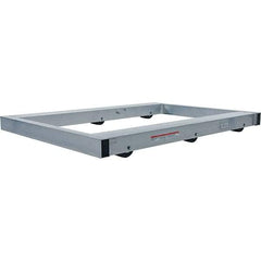 Vestil - 4,000 Lb Capacity Aluminum Pallet Dolly - 48" Long x 36" Wide x 4-1/4" High, 3" Wheels - Exact Tool & Supply