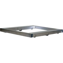 Vestil - 4,000 Lb Capacity Aluminum Pallet Dolly - 48" Long x 48" Wide x 4-1/4" High, 3" Wheels - Exact Tool & Supply