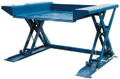 Vestil - 4,000 Lb Capacity Ground Scissor Lift Table - 1/2" Lift Height, 50" Platform Length x 36" Platform Width - Exact Tool & Supply