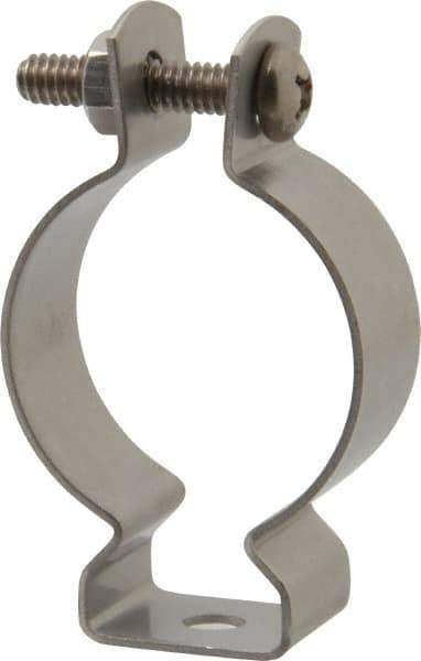 Cooper B-Line - Stainless Steel Rigid/EMT Conduit Hanger with Bolt - 1-1/2" EMT, 1-1/4" Rigid, 1/4" Rod - Exact Tool & Supply