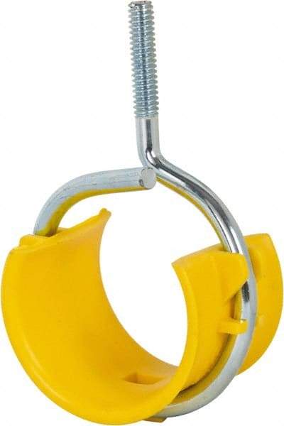 Cooper B-Line - 2" Pipe, Steel Bridle Ring with Saddle - Silver, Zinc Plated, 50 Lb Capacity - Exact Tool & Supply