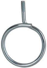 Cooper B-Line - 2" Pipe, Steel Threaded Bridle Rings - Silver, Zinc Plated, 50 Lb Capacity - Exact Tool & Supply