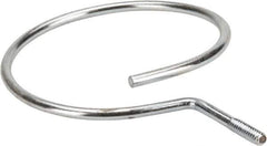 Cooper B-Line - 4" Pipe, 1/4-20" Rod, Steel Threaded Bridle Rings - Silver, Zinc Plated, 50 Lb Capacity - Exact Tool & Supply