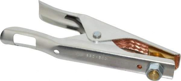 Tweco - 2 Inch Jaw Opening, 1-3/4 Inch Jaw Depth, 500 Amp Rating, Steel Welding Ground Clamp - 10 Inch Long - Exact Tool & Supply