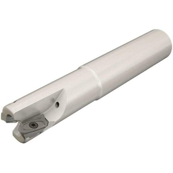 Iscar - 1-1/2" Cut Diam, 0.531" Max Depth of Cut, 1-1/4" Shank Diam, 6-1/2" OAL, Indexable Square Shoulder End Mill - HM90 AXCR 1505.. Inserts, Cylindrical Shank, 90° Lead Angle, Through Coolant, Series Helialu - Exact Tool & Supply