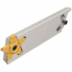 Iscar - 1.0236" Blade Height, 0.3346" Blade Width, 110mm OAL, Right Hand Cut, Double End Indexable Cut-Off Blade - PCHB Blade, PentaCut Series - Exact Tool & Supply