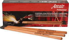 Arcair - 14" Long, 1/2" Diam, Copper Arc Welding Electrode - Exact Tool & Supply