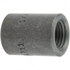 Made in USA - Size 1/4", Class 3,000, Forged Carbon Steel Black Pipe End Cap - 3,000 psi, Threaded End Connection - Exact Tool & Supply