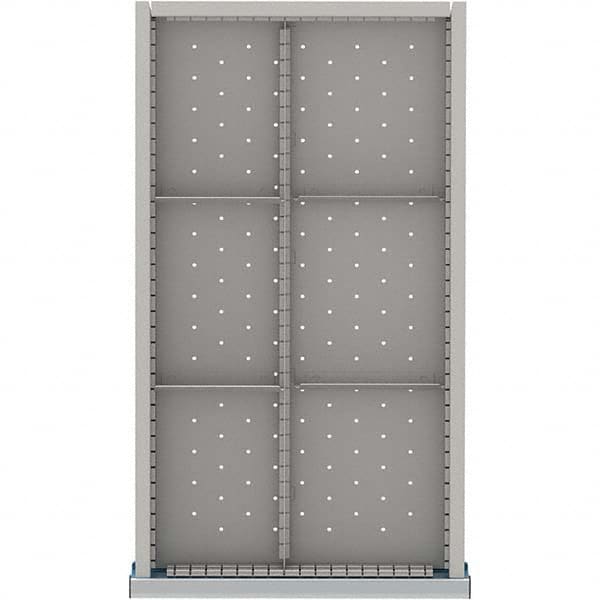 LISTA - 6-Compartment Drawer Divider Layout for 3.15" High Drawers - Exact Tool & Supply