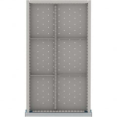 LISTA - 6-Compartment Drawer Divider Layout for 3.15" High Drawers - Exact Tool & Supply