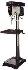 Jet - 20" Swing, Step Pulley Drill Press - 12 Speed, 1 hp, Single Phase - Exact Tool & Supply