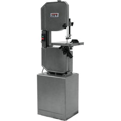 Jet - 13-1/2 Inch Throat Capacity, Variable Speed Pulley Vertical Bandsaw - 2600 (Wood), 90 to 340 (Metal) SFPM, 1 HP, Single Phase - Exact Tool & Supply