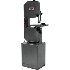 Jet - 13-1/2 Inch Throat Capacity, Step Pulley Vertical Bandsaw - 3300 (Wood), 39, 57, 78, 107, 142, 196, 278 (Metal) SFPM, 1 HP, Three Phase - Exact Tool & Supply