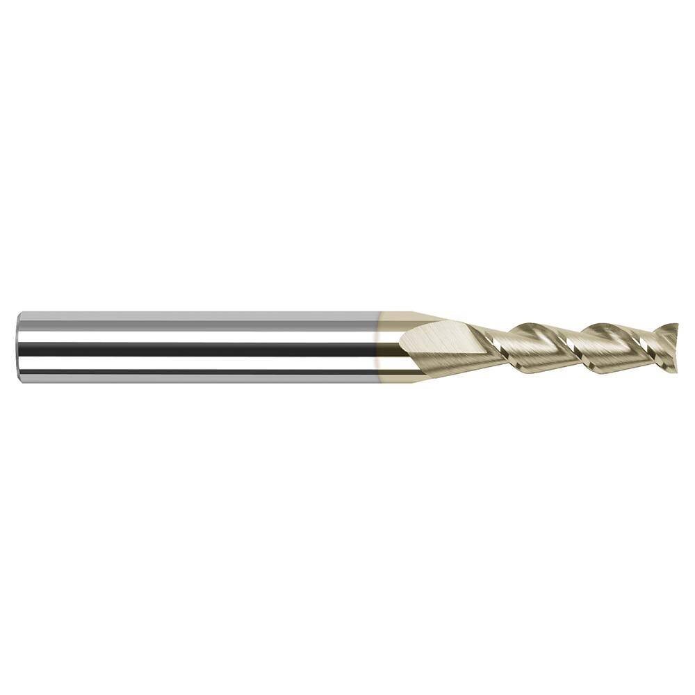 Harvey Tool - 1/8", 1/2" LOC, 1/8" Shank Diam, 1-1/2" OAL, 2 Flute Solid Carbide Square End Mill - Exact Tool & Supply