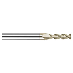 Harvey Tool - 1/8", 1/2" LOC, 1/8" Shank Diam, 1-1/2" OAL, 2 Flute Solid Carbide Square End Mill - Exact Tool & Supply