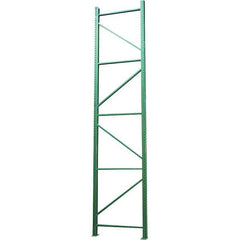 Vestil - 24,000 Lb Capacity Heavy-Duty Framing Upright Pallet Storage Rack - 42" Wide x 120" High x 42" Deep, Green - Exact Tool & Supply