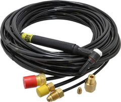 ESAB - 25 Ft. Long, 300 Amp Rating, Water Cooled TIG Welding Torch - Silicon Rubber - Exact Tool & Supply