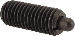 Vlier - 5/8-11, 1-1/2" Thread Length, 5/16" Plunger Projection, Steel Threaded Spring Plunger - 0.308 - 0.31" Max Plunger Diam, 1-1/2" Plunger Length, 10.5 Lb Init End Force, 25.5 Lb Final End Force - Exact Tool & Supply