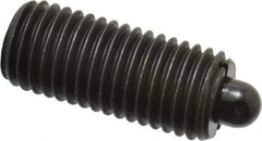 Vlier - 3/4-10, 1-3/4" Thread Length, 5/16" Plunger Projection, Steel Threaded Spring Plunger - 0.373 - 0.374" Max Plunger Diam, 1-3/4" Plunger Length, 6.7 Lb Init End Force, 37.3 Lb Final End Force - Exact Tool & Supply